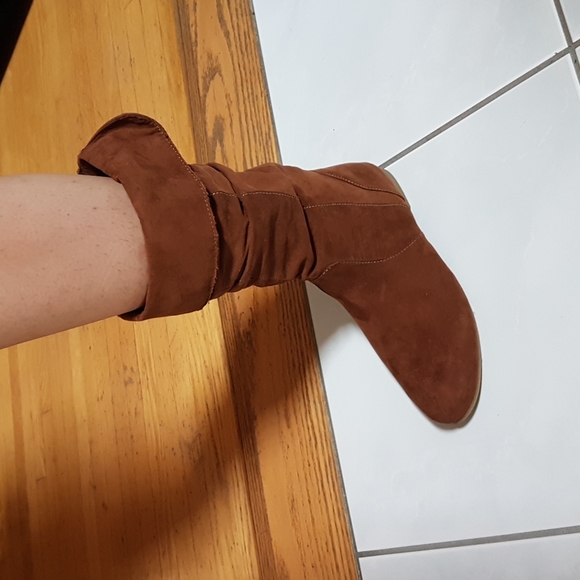 Brown Faux Suede Boots from Girl Confidential - Picture 3 of 8